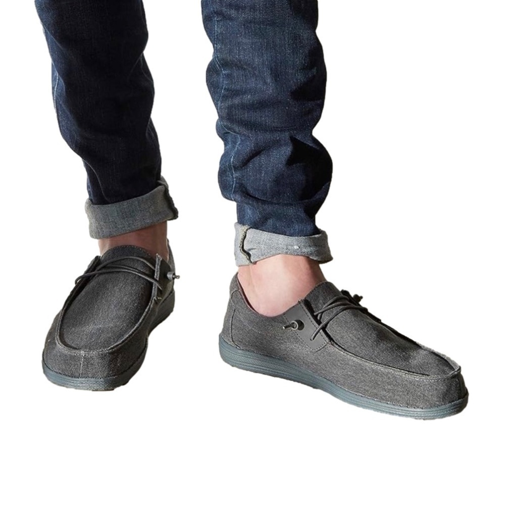 Men’s GBX Bowery Grey Lightweight Casual Loafers Size 8 US!